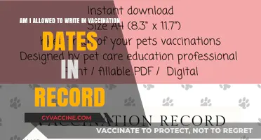 Writing Vaccination Dates: Is It Allowed?