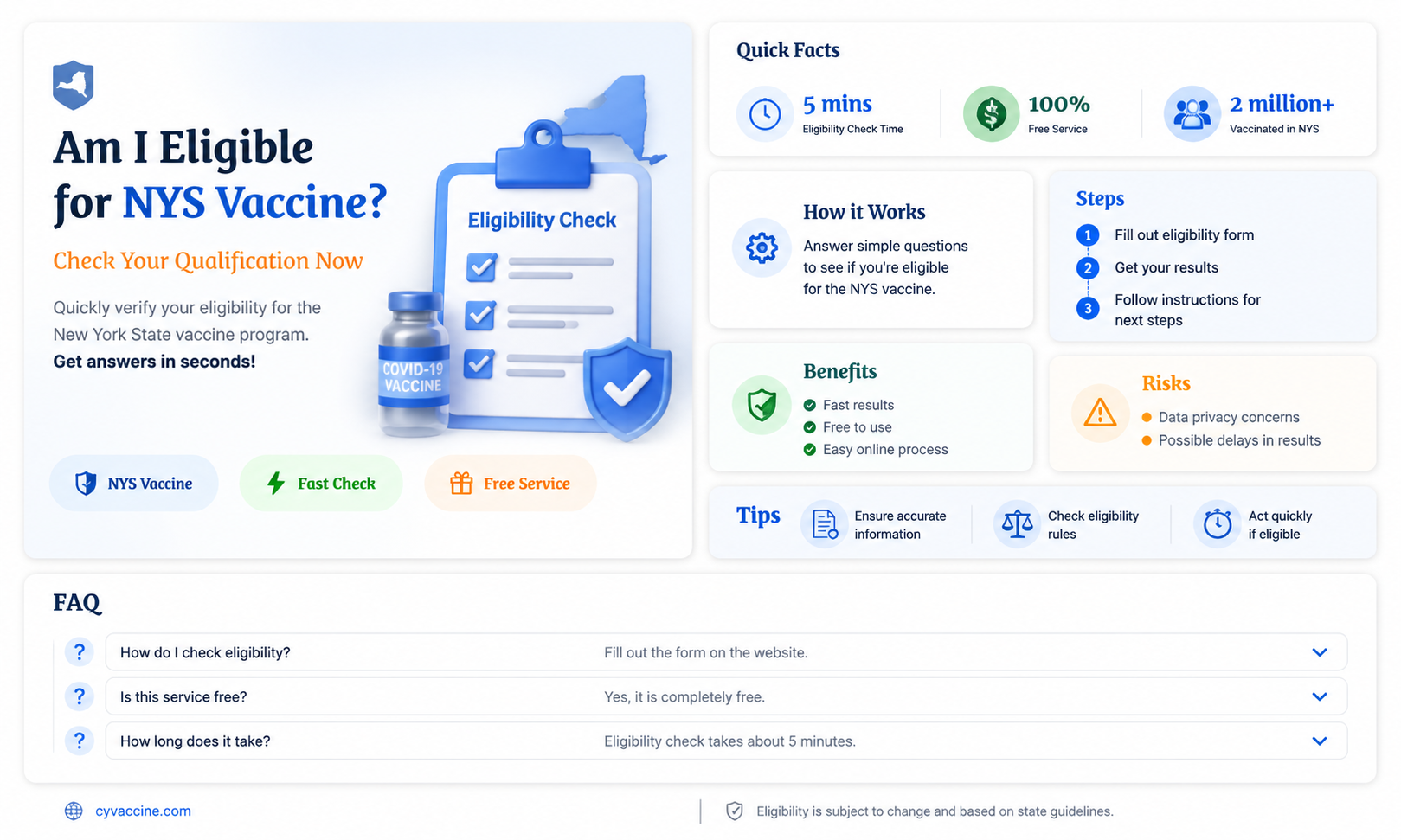 am i eligible for nys vaccine