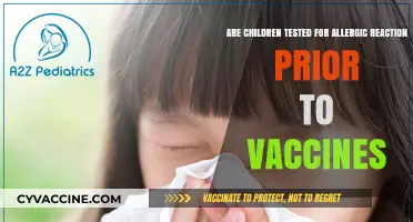 Allergic Reaction Testing in Children Before Vaccination
