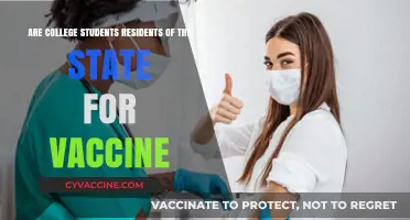 College Students: State Residents for Vaccine Purposes?