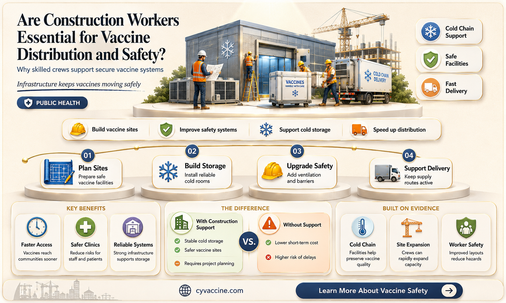 are construction workers essential for vaccine
