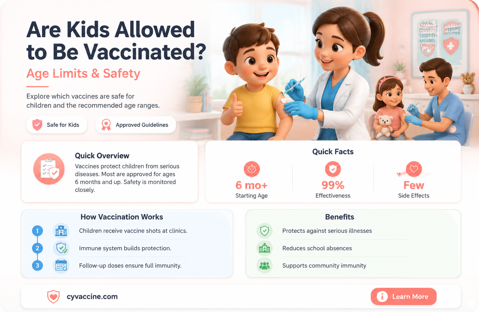 are kids allowed to be vaccinated
