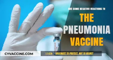 Pneumonia Vaccine: Negative Reactions and Side Effects