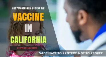 California Vaccines: Teachers Now Eligible