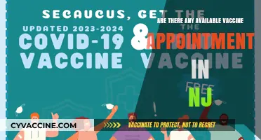 Latest Vaccine Appointment Availability in New Jersey