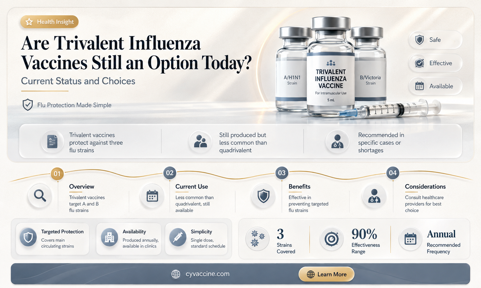 are trivalent influenza vaccines still available