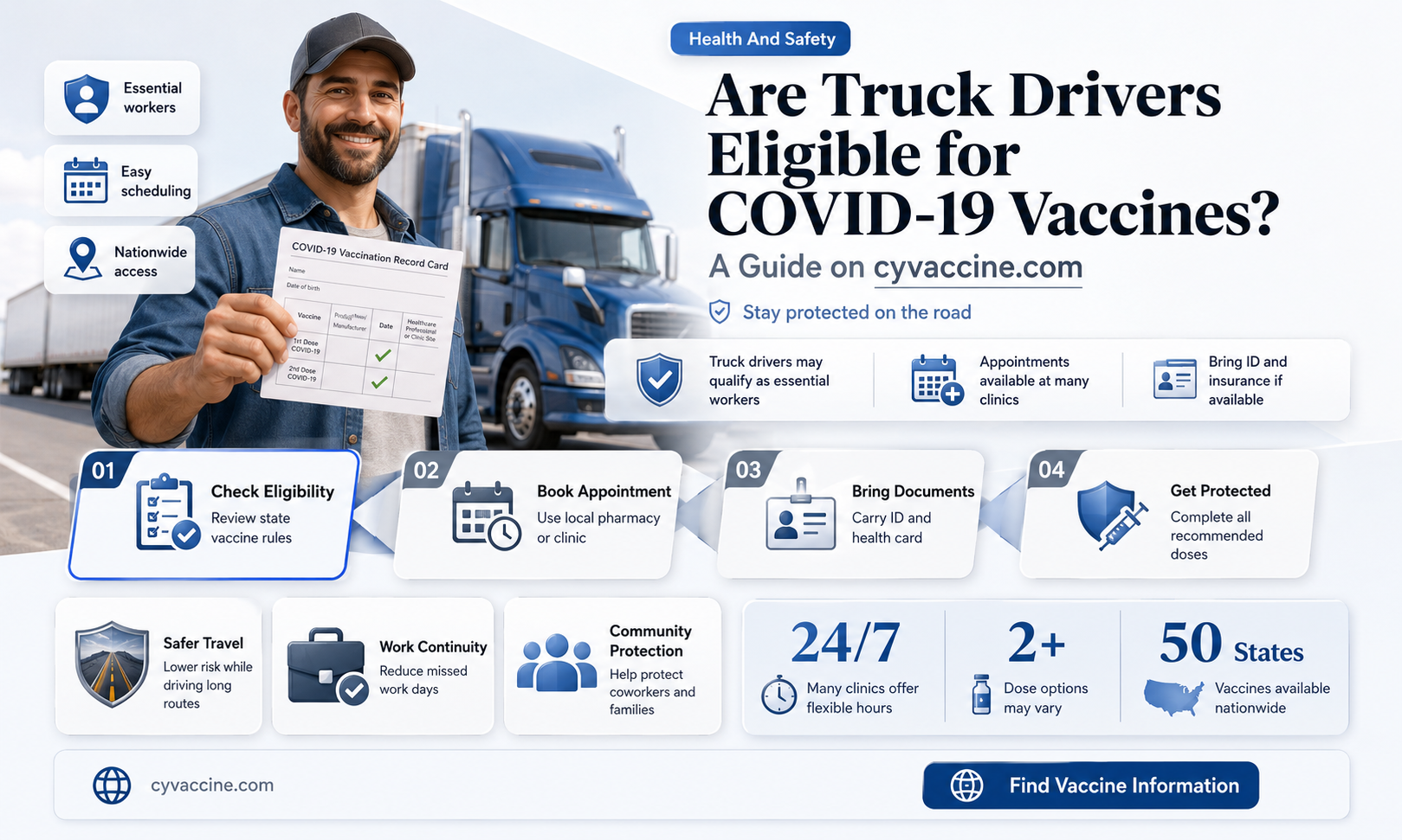 are truck drivers eligible for vaccine