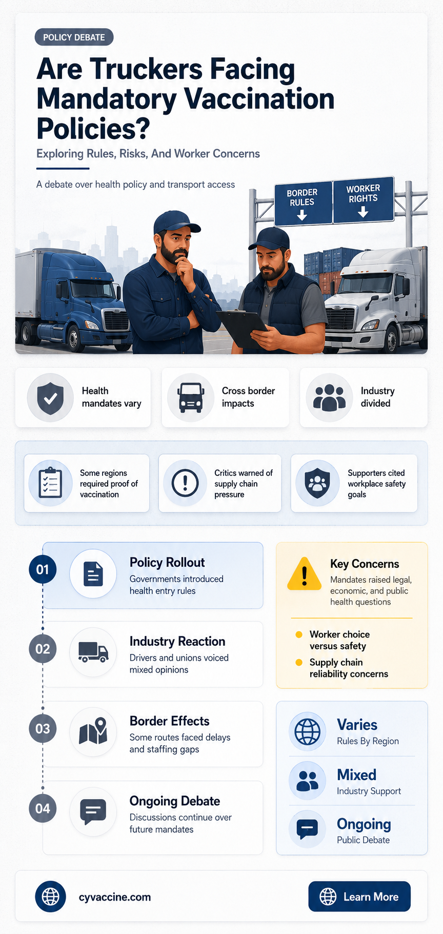are truckers being forced to vaccinate