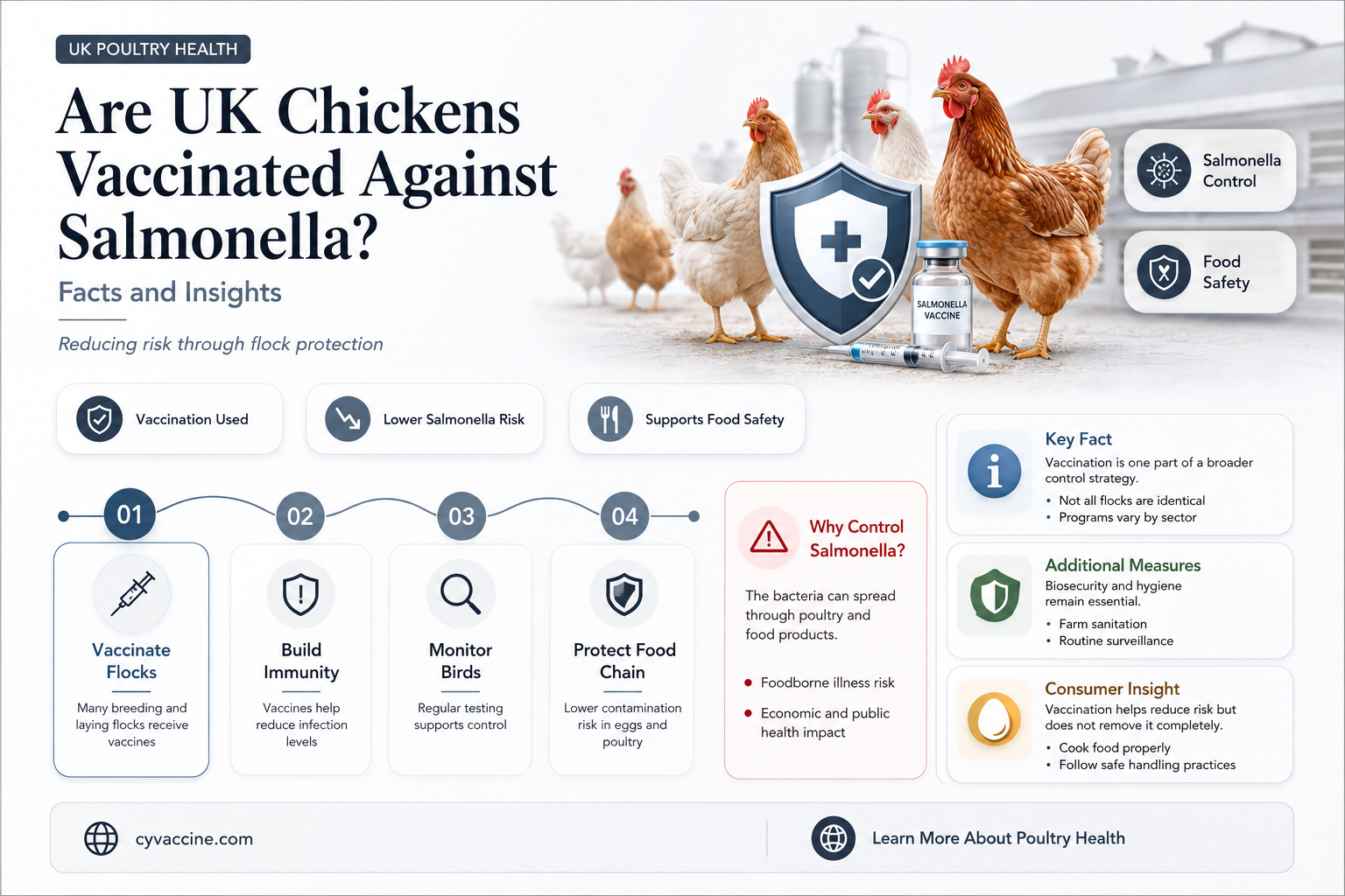 are uk chickens vaccinated against salmonella
