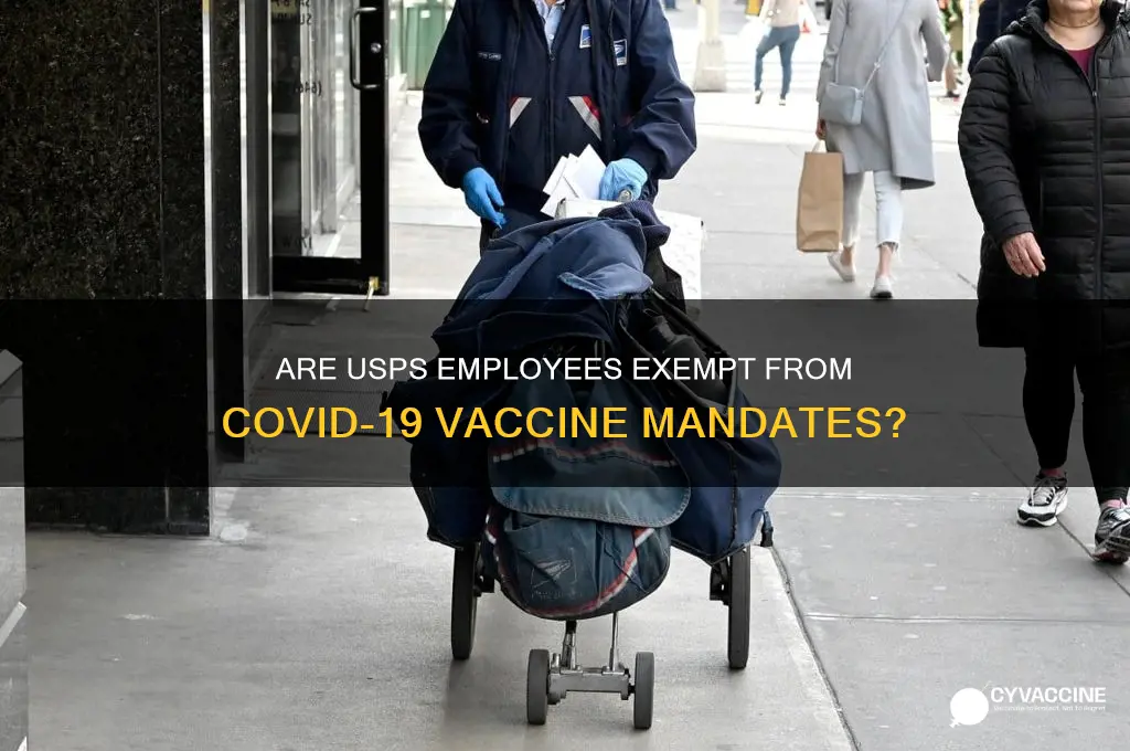 are usps employees exempt from vaccine