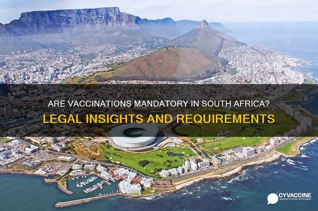 are vaccinations compulsory in south africa