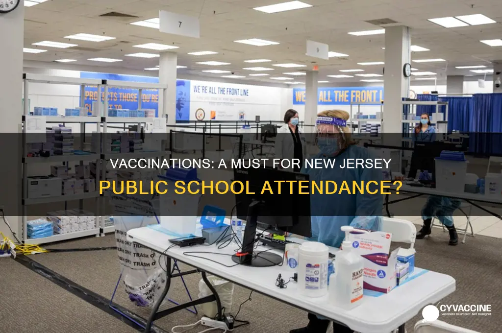 are vaccinations madatory to attend public school in new jersey