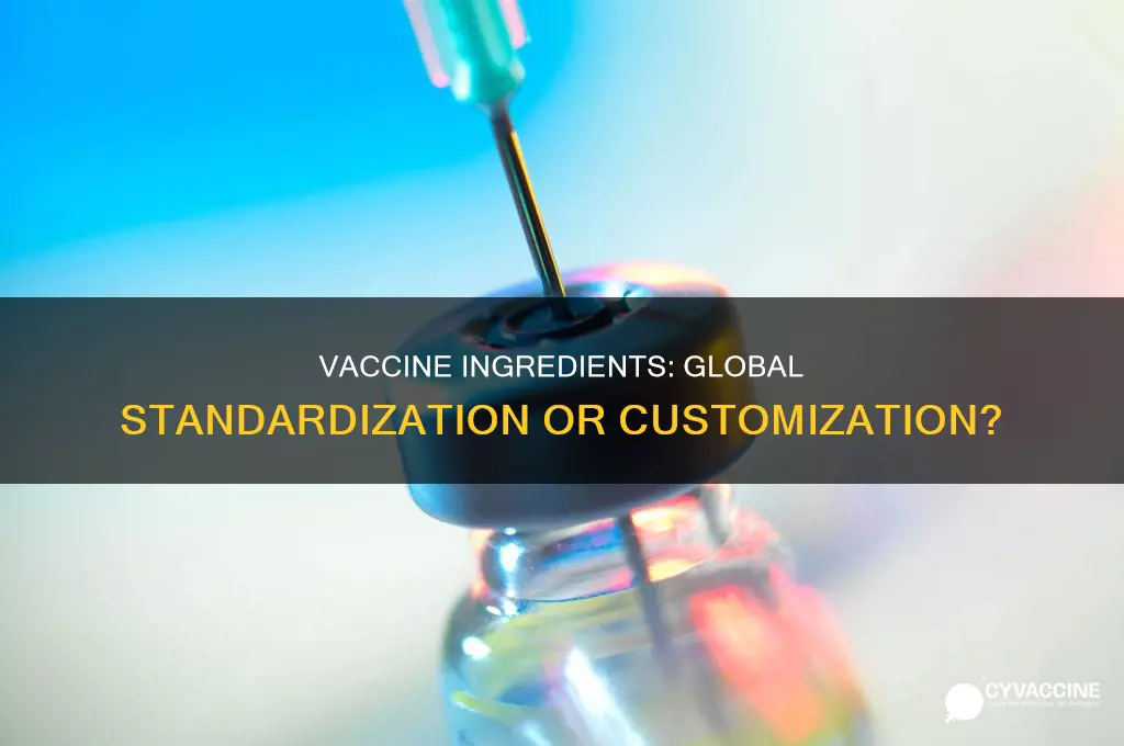are vaccinations made of different ingredients in different countries