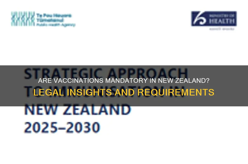 are vaccinations mandatory in new zealand