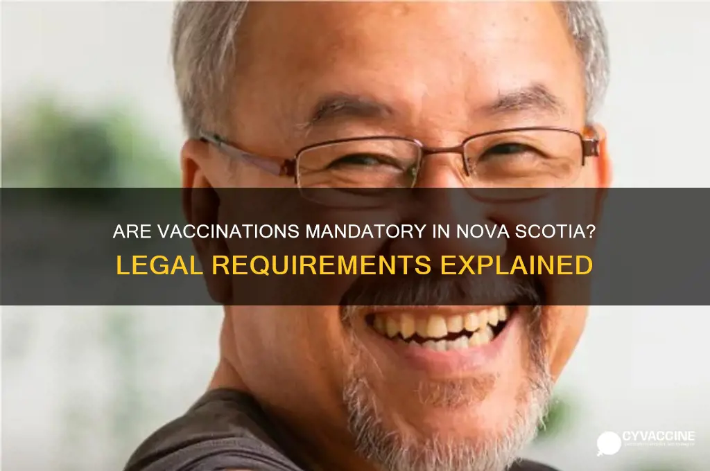 are vaccinations mandatory in nova scotia