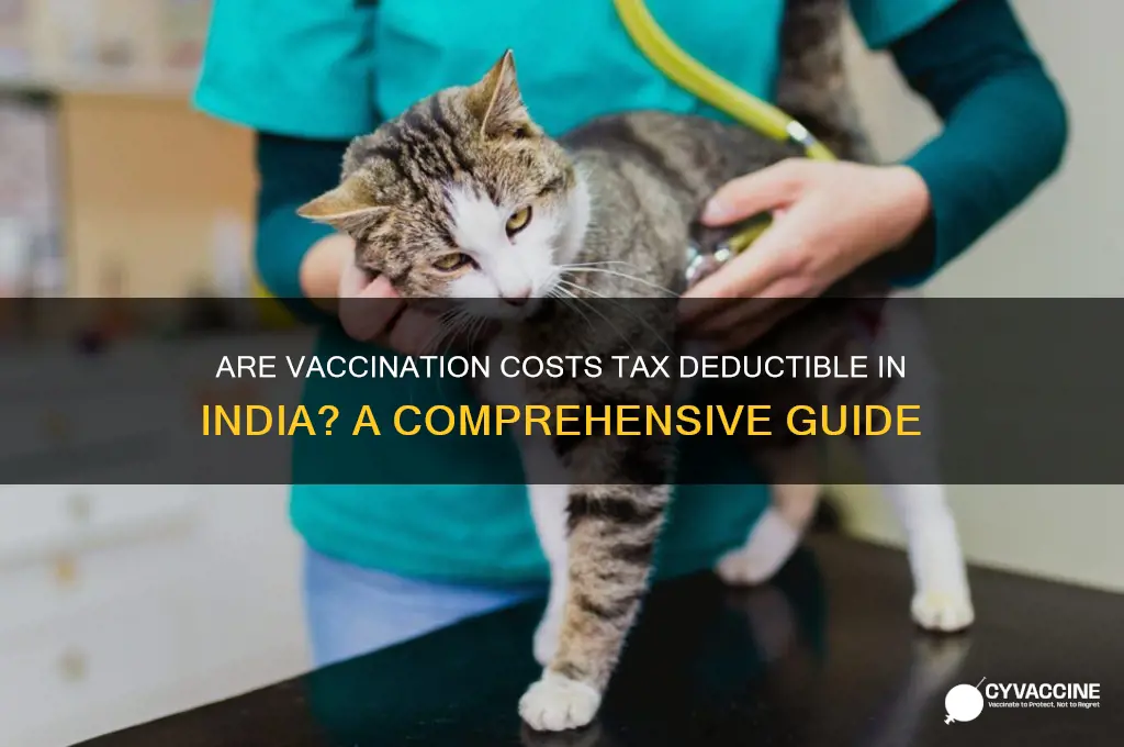 are vaccinations tax deductible in india