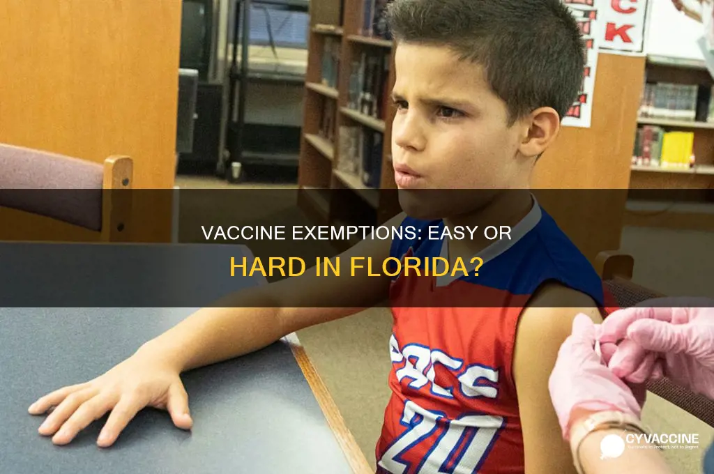 are vaccine exemptions hard to obtain in florida