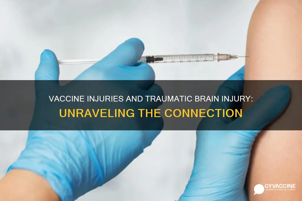 are vaccine injuries traumatic brain injury
