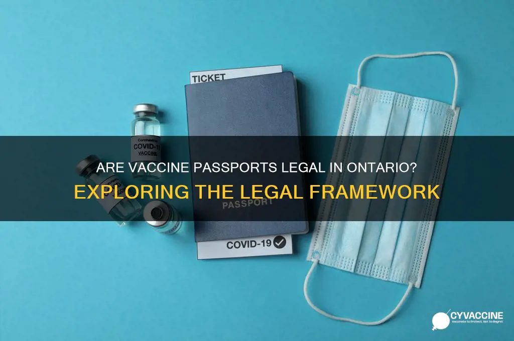 are vaccine passports legal in ontario