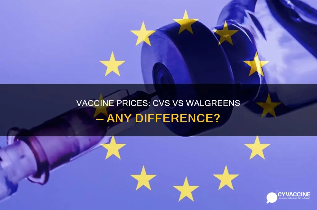 are vaccine prices different in cvs and walgreens
