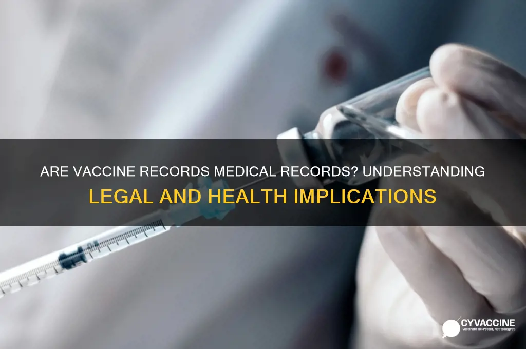 are vaccine records considered medical records