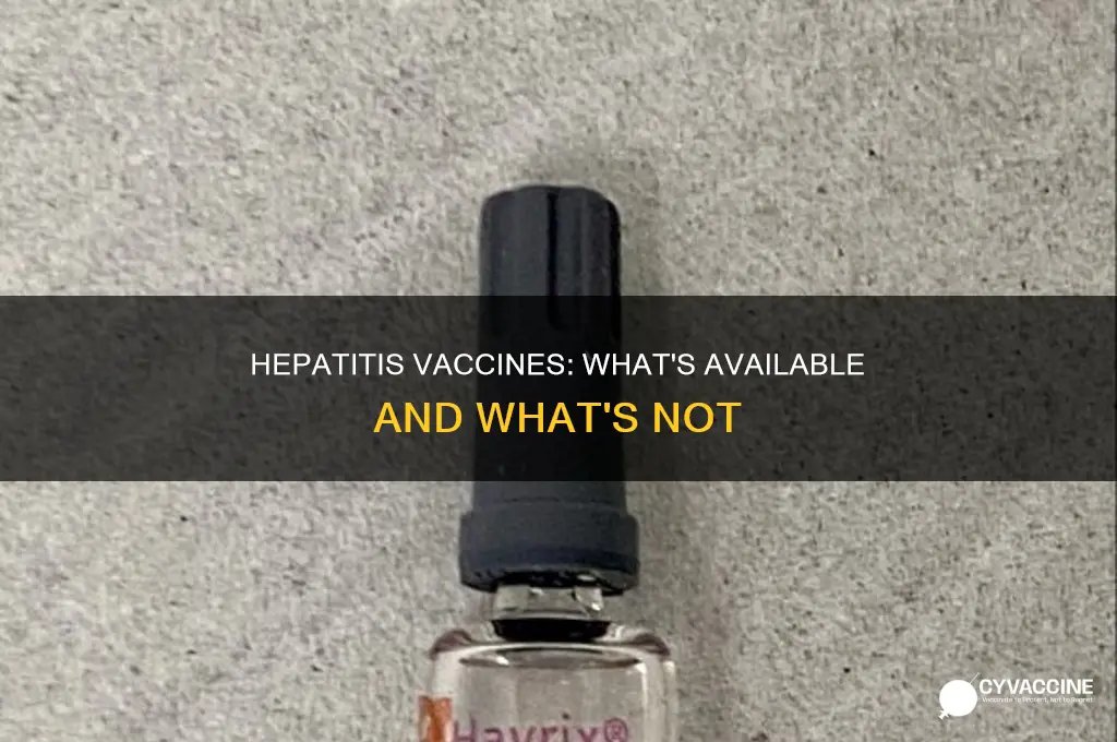 are vaccines available for hepatitis ab and c