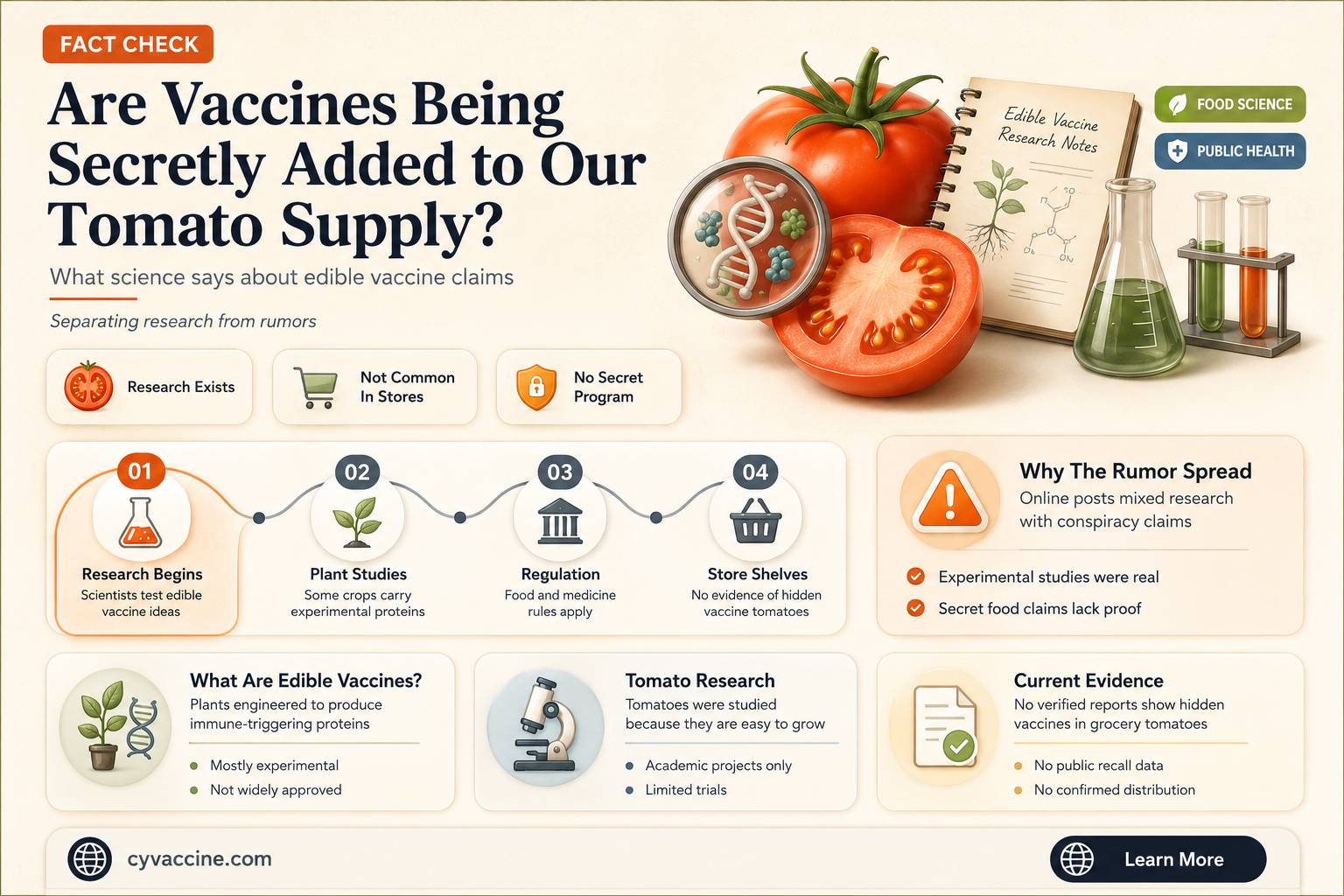 are they putting vaccines in tomatoes