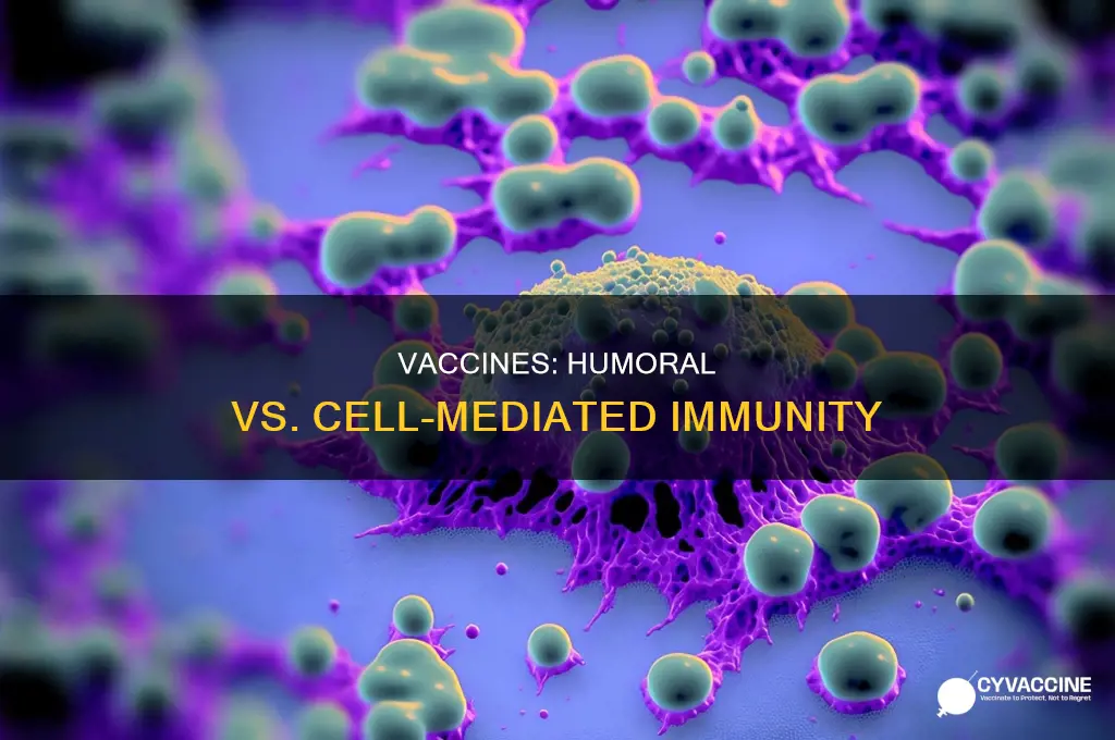 are vaccines better for humoral or cell mediated immunity