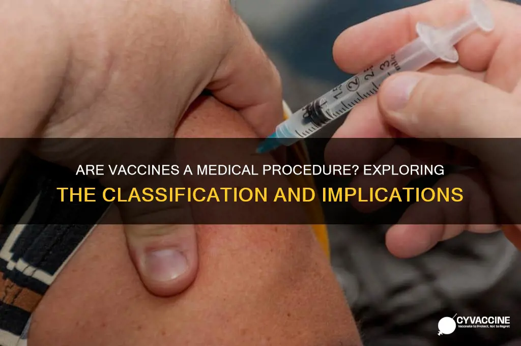 are vaccines considered a medical procedure