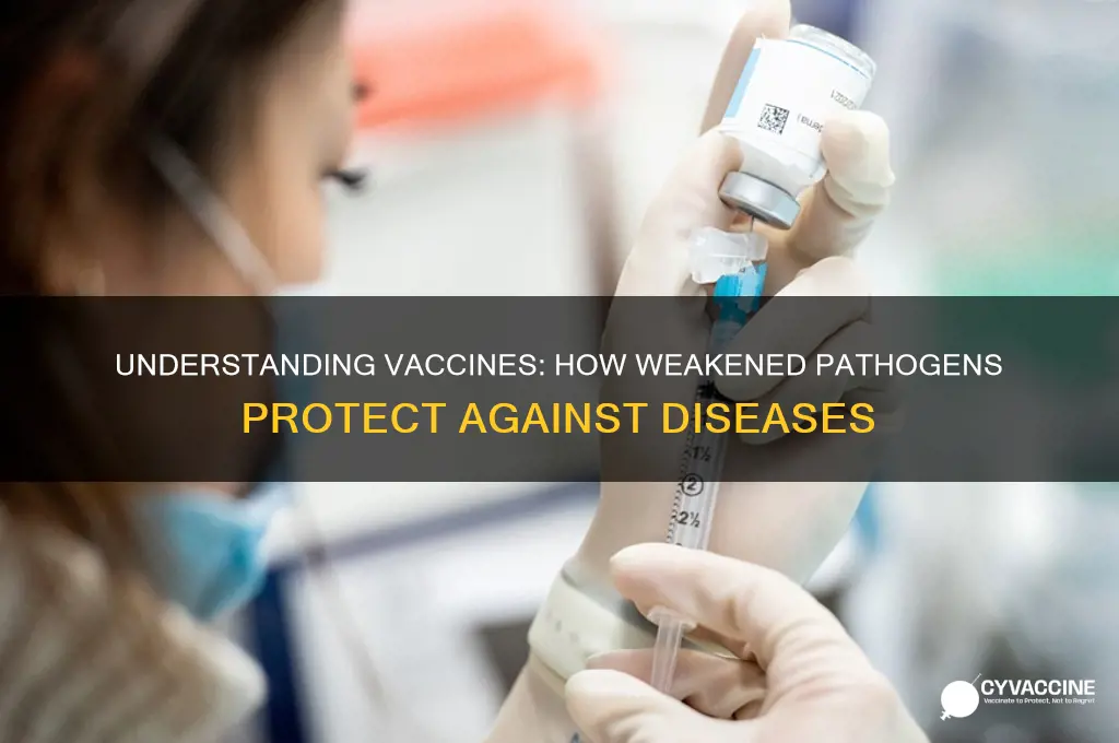 are vaccines created from weakened diseases