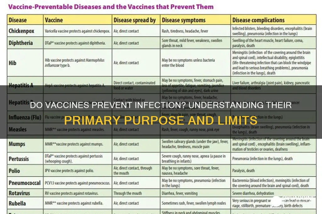 are vaccines designed to prevent infection