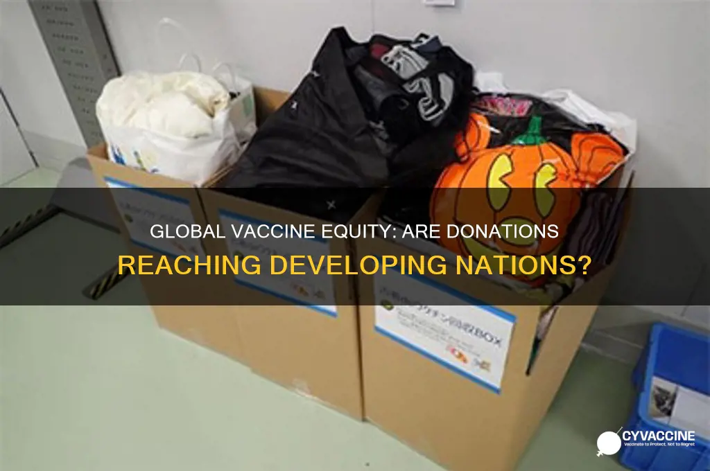are vaccines donated to developing countries