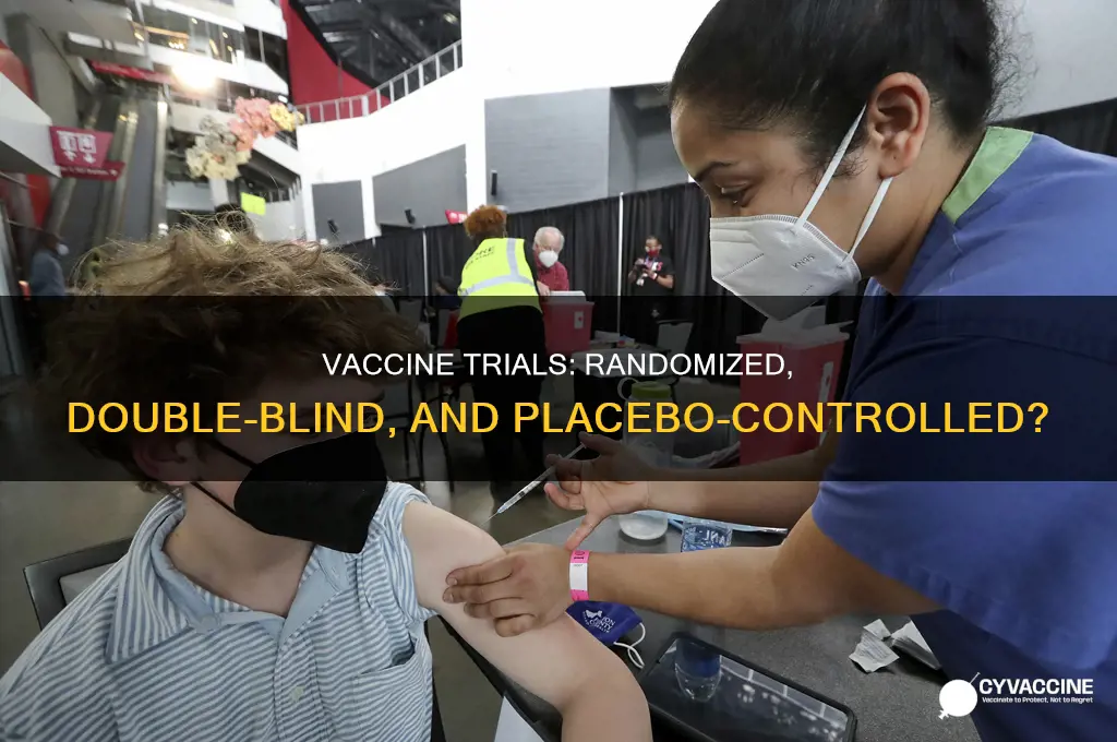are vaccines excempt from randomized double blind placebo controled trials