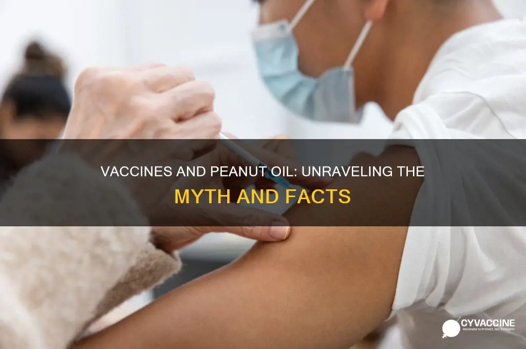 are vaccines grown in peanut oil