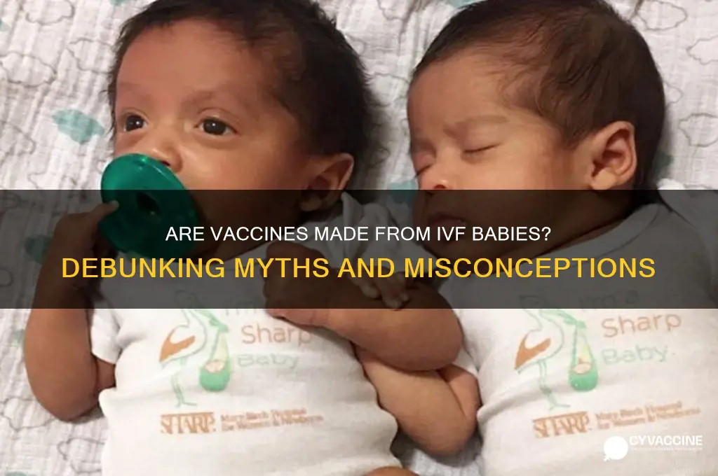 are vaccines made from ivf babies