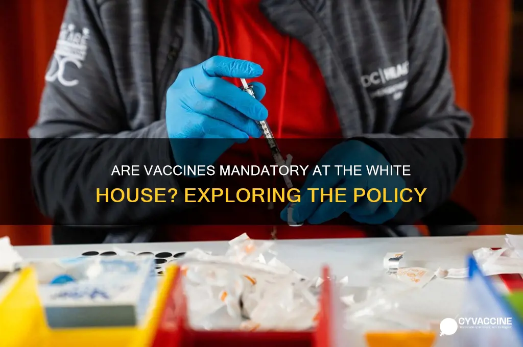 are vaccines mandatory at white house