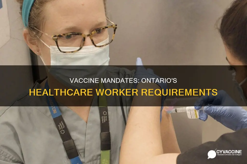 are vaccines mandatory for healthcare workers in ontario