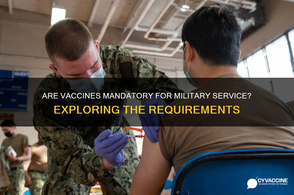 are vaccines mandatory for the military