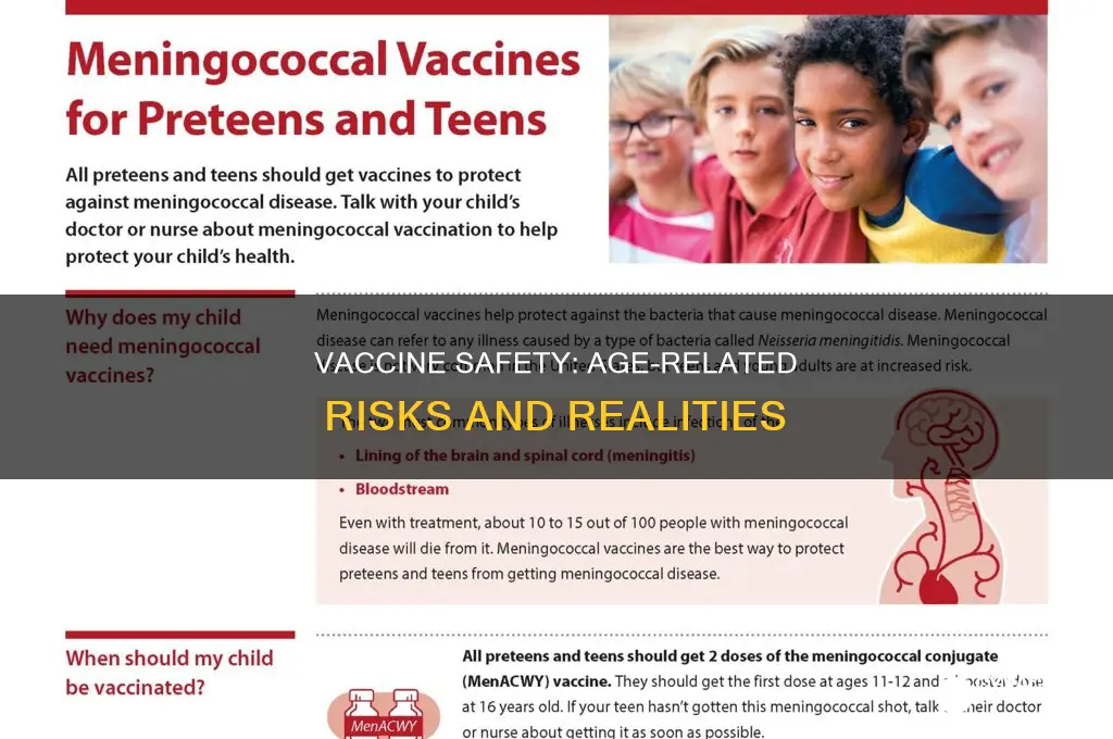 are vaccines more dangerous for the young or old