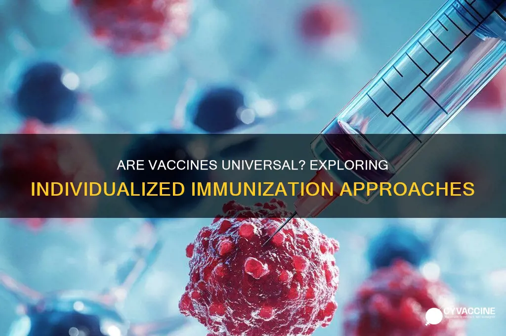 are vaccines one-size-fits-all