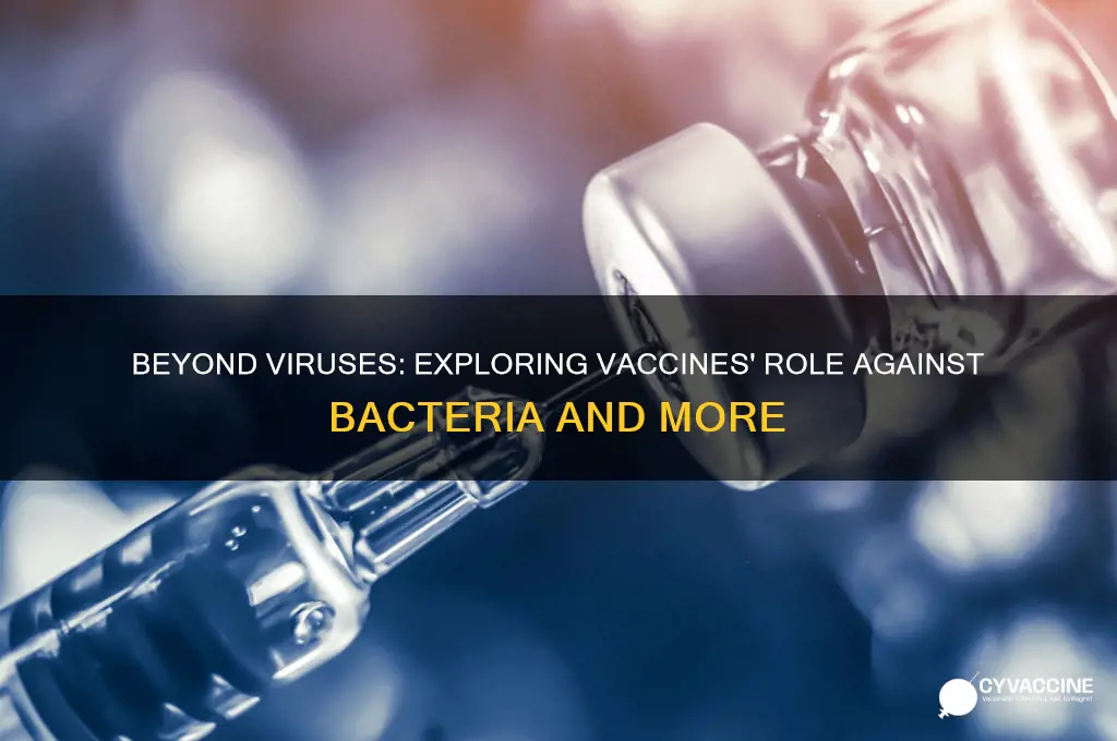 are vaccines only made against viruses