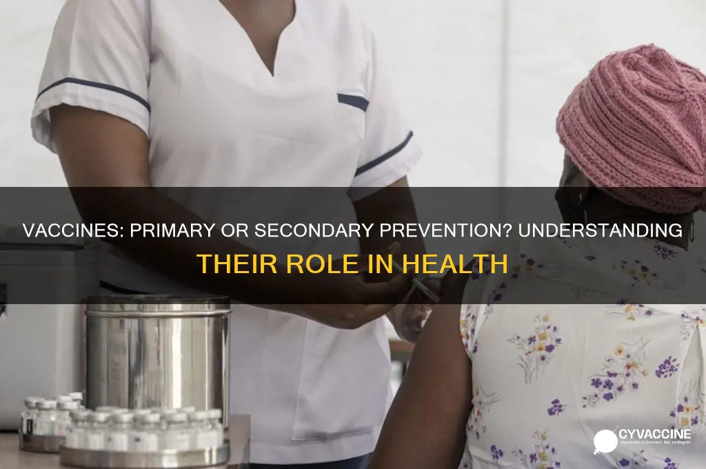 are vaccines primary or secondary prebection
