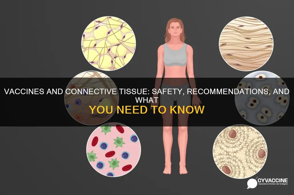 are vaccines recommended with connective tissue