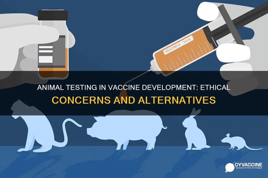 are vaccines usually tested on animals