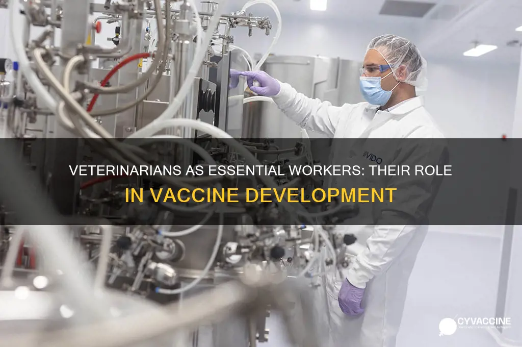 are veterinarians essential workers for vaccines