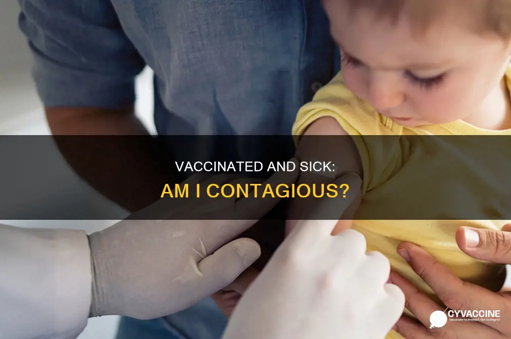 are you contagious if you are sick after a vaccination