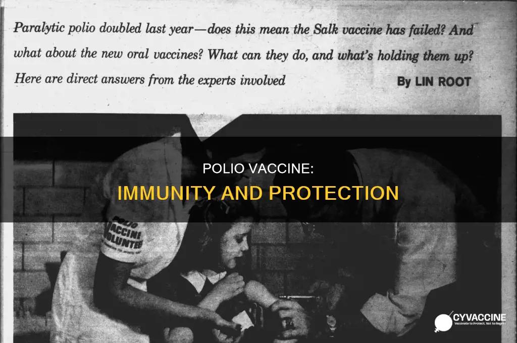 are you immune to polio if you got the vaccine