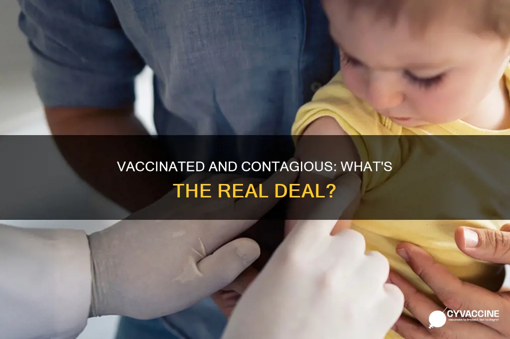 are you less contagious if you are vaccinated