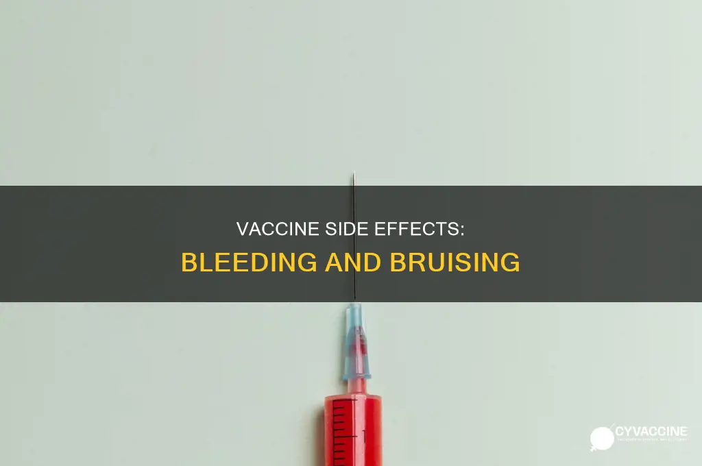 are you supposed to bleed after a vaccine