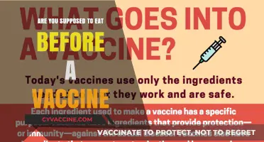 Pre-Vaccination Eating: What You Should Know